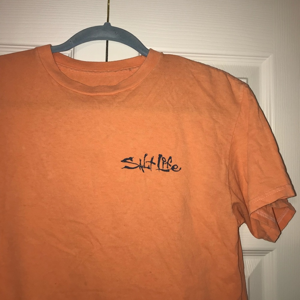 Orange and Blue Surfboard Salt Life Tee